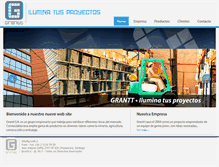 Tablet Screenshot of grantt.cl